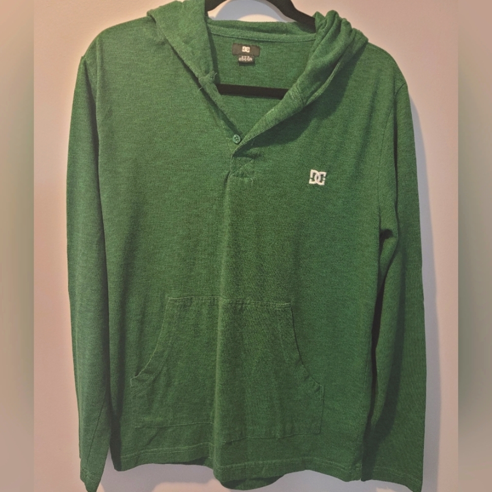 DC Men's Forest Green Hoodie